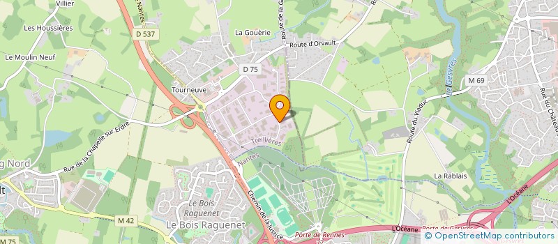 localisation de l'entreprise SERENITY à TREILLIERES