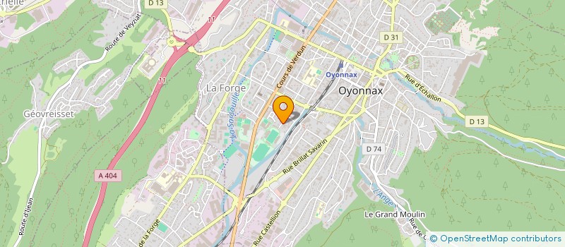 localisation de l'entreprise SERENITY AUTOS à OYONNAX