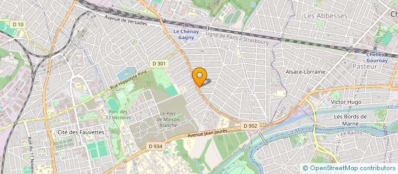 localisation de l'entreprise SERENITY EXPRESS à GAGNY