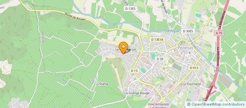 localisation de l'entreprise SERENITY PAPERS  PEZENAS