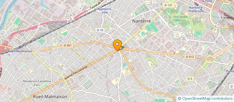 localisation de l'entreprise SERENITY PHARM à NANTERRE