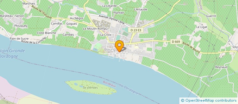 localisation de l'entreprise SERENITY THREE à BOURG