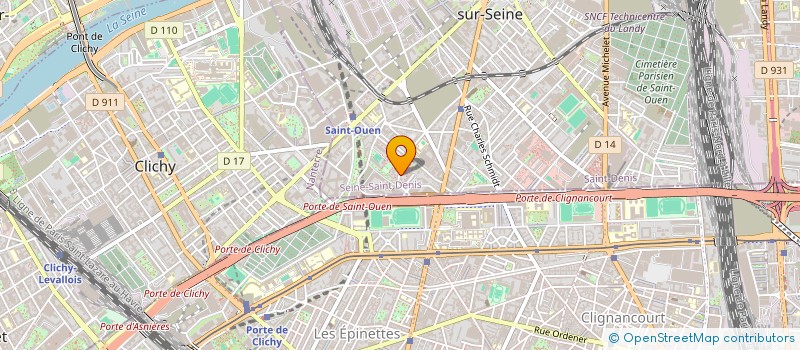 localisation de l'entreprise SERENITYLOC à SAINT-OUEN-SUR-SEINE