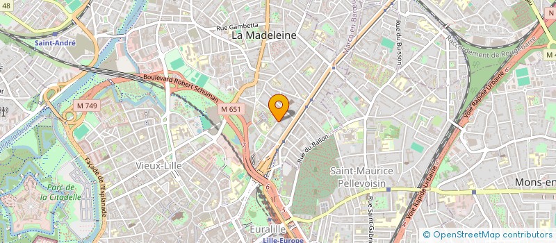 localisation de l'entreprise SERENIUM IMMOBILIER à LA MADELEINE