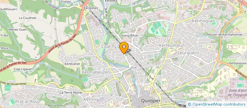 localisation de l'entreprise SERENO à QUIMPER