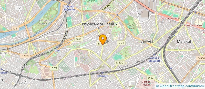 localisation de l'entreprise SERENO DRIVE à ISSY-LES-MOULINEAUX