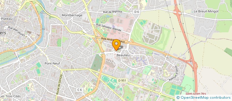 localisation de l'entreprise SERENTY LIFE à POITIERS