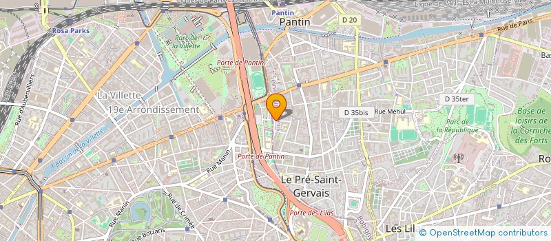 localisation de l'entreprise SERENUS SERVICES à LE PRE SAINT GERVAIS