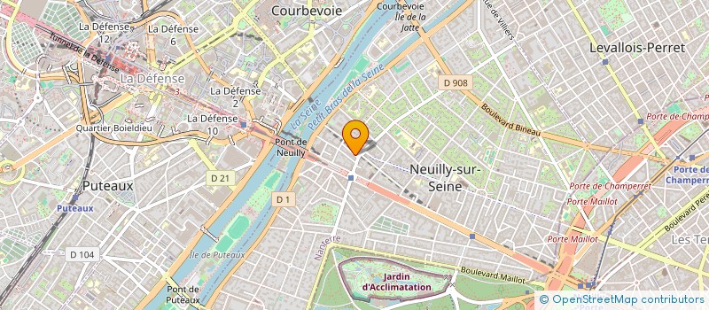 localisation de l'entreprise SERENY-THE à NEUILLY-SUR-SEINE