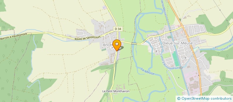 localisation de l'entreprise SERENYMOLAV à ANCEMONT