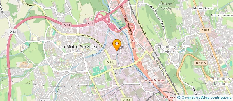 localisation de l'entreprise SERENYS à LA MOTTE-SERVOLEX