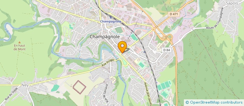 localisation de l'entreprise SEREO NEGOCE à CHAMPAGNOLE
