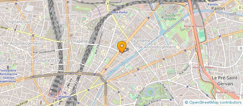 localisation de l'entreprise SERET SARL  PARIS