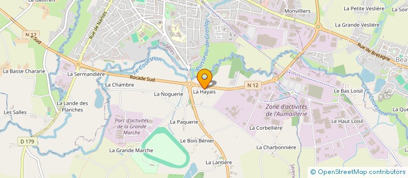 localisation de l'entreprise SERETAL PORC à JAVENE