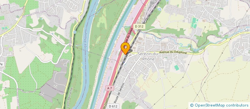 localisation de l'entreprise SEREZIN AUTOMOBILES à SEREZIN-DU-RHONE