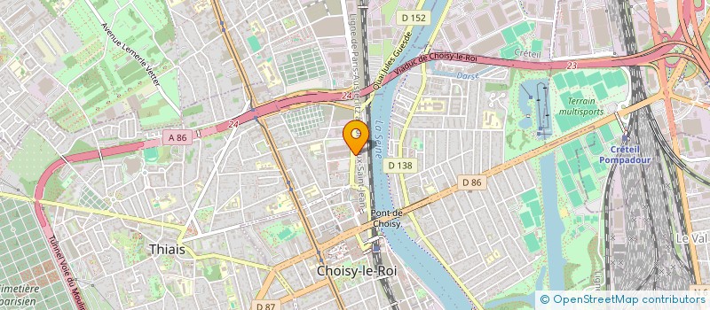 localisation de l'entreprise SERFA à CHOISY-LE-ROI