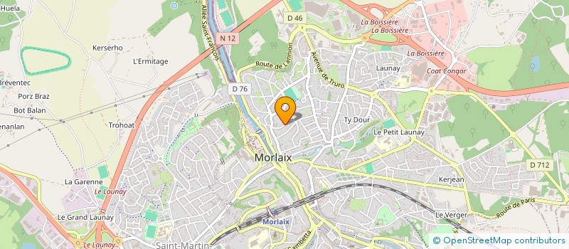 localisation de l'entreprise SERFA OUEST  MORLAIX