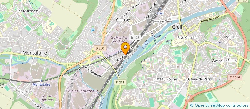 localisation de l'entreprise SERFICO à CREIL