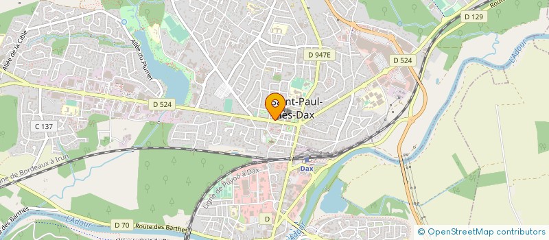 localisation de l'entreprise SERFIL40 à SAINT-PAUL-LES-DAX