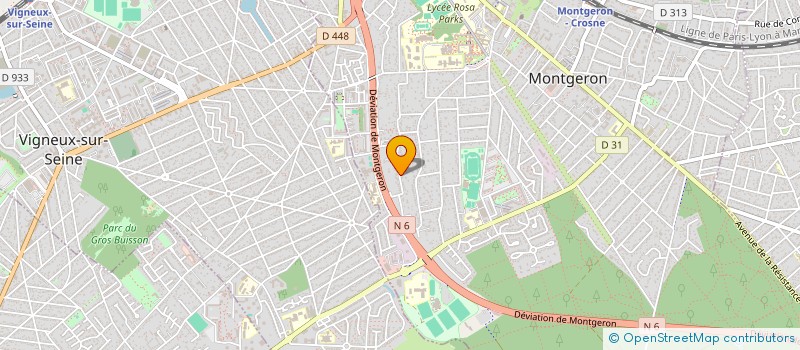 localisation de l'entreprise SERFITEL à MONTGERON