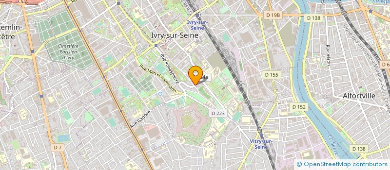 localisation de l'entreprise SERFLUID'FRANCE à IVRY-SUR-SEINE