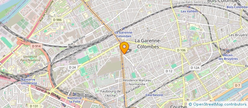 localisation de l'entreprise SERFRAIS à LA GARENNE-COLOMBES