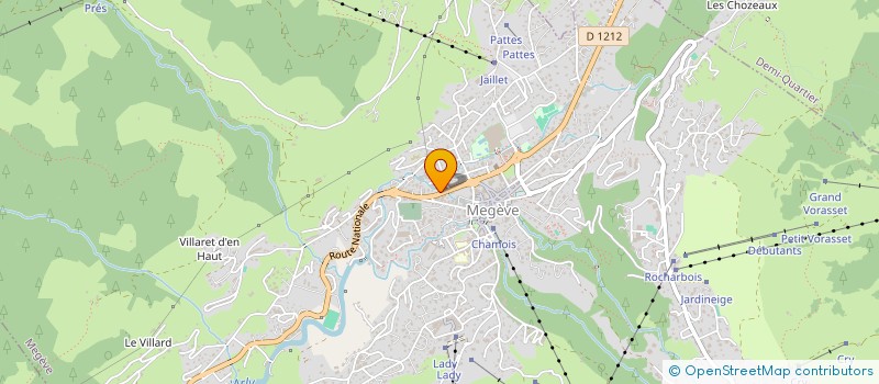 localisation de l'entreprise SERGE DALLEST ARCHITECTE  MEGEVE