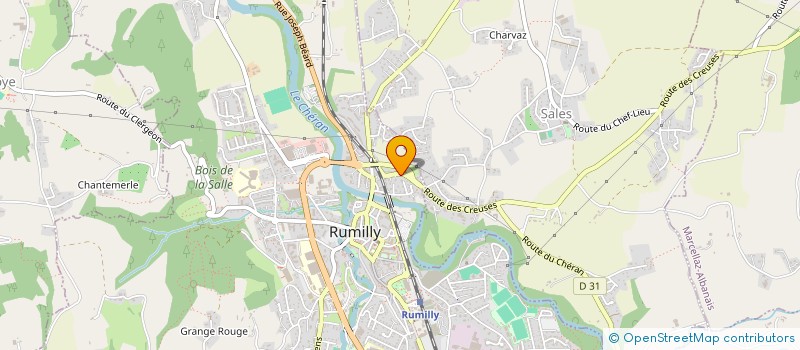 localisation de l'entreprise SERGE DELEMONTEX  RUMILLY