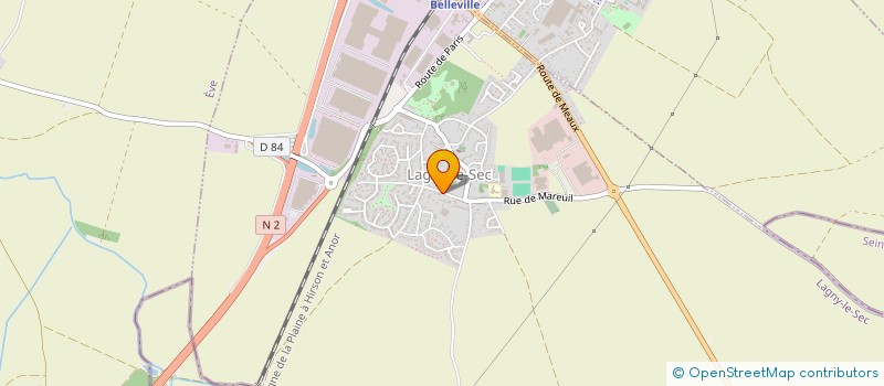 localisation de l'entreprise SERGE FERMETURES  LAGNY-LE-SEC