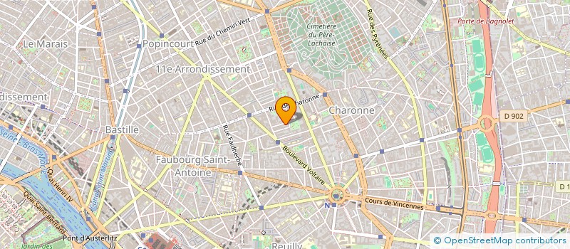 localisation de l'entreprise SERGE GRANGER ECONOMISTE DE LA CONSTRUCTION  PARIS