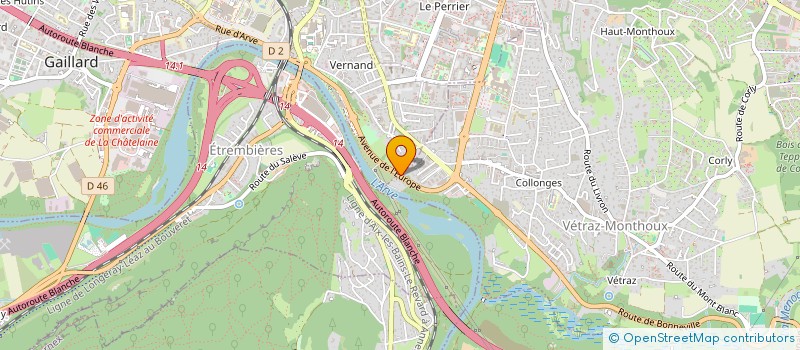 localisation de l'entreprise SERGE HELIN  VETRAZ-MONTHOUX