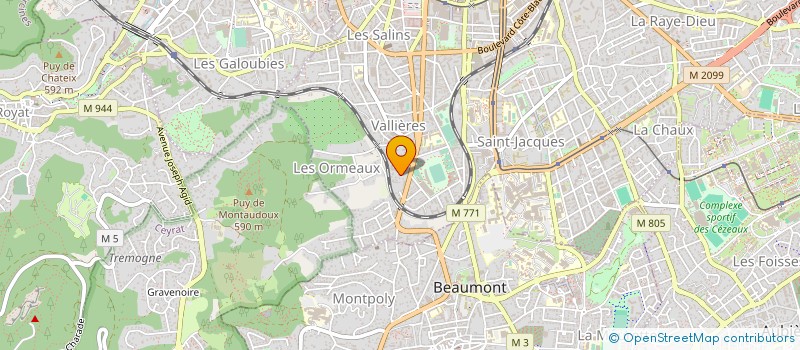 localisation de l'entreprise SERGE LAROUCHE LEGACY  CLERMONT-FERRAND