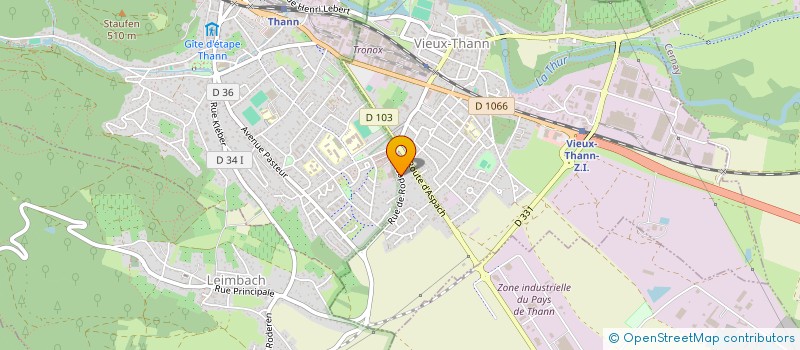 localisation de l'entreprise SERGE MANNHEIM à VIEUX-THANN