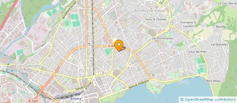 localisation de l'entreprise SERGE PAUMIER PRODUCTION  ANNECY