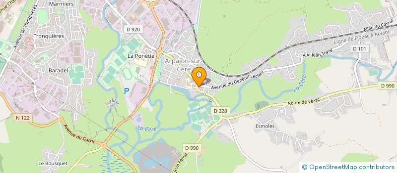 localisation de l'entreprise SERGE TARDIF à ARPAJON-SUR-CERE