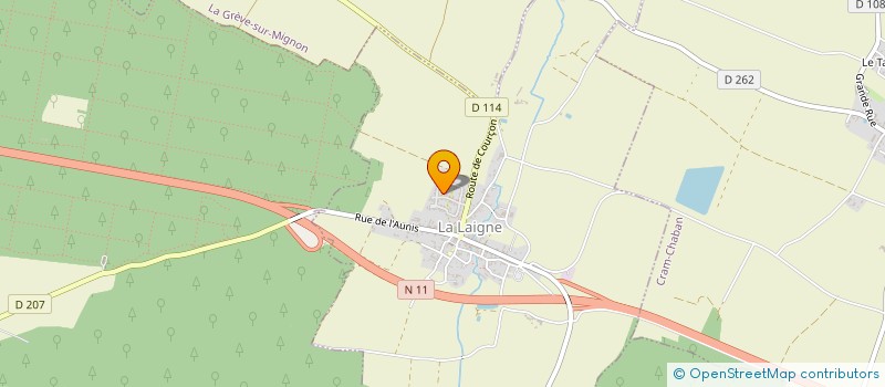 localisation de l'entreprise SERGE TRANSPORTS  LA LAIGNE