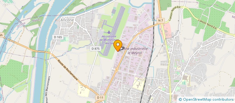 localisation de l'entreprise SERGE VIDIL  MONTELIMAR