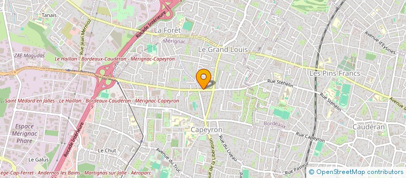 localisation de l'entreprise SERGE VITALIS  MERIGNAC