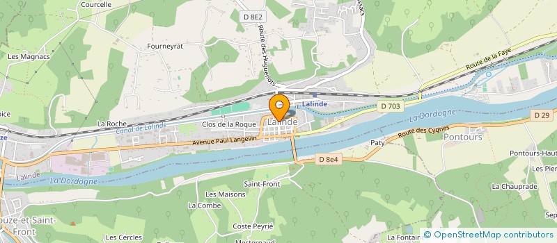 localisation de l'entreprise SERGEANE  LALINDE