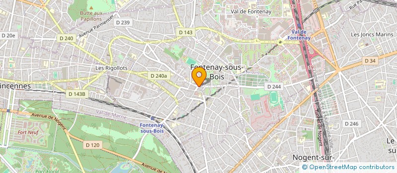 localisation de l'entreprise SERGECO à FONTENAY-SOUS-BOIS