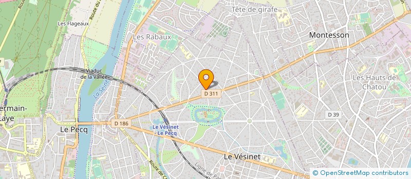 localisation de l'entreprise SERGEFIM  LE VESINET