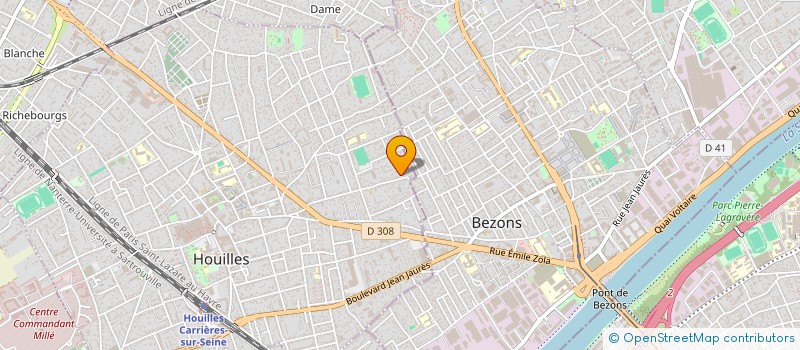 localisation de l'entreprise SERGELEC  HOUILLES