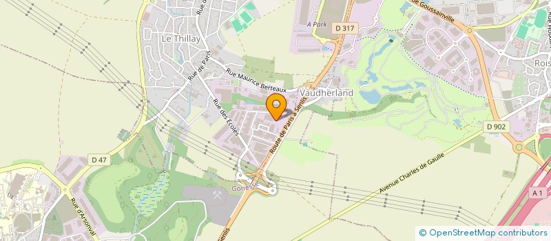 localisation de l'entreprise SERGENE  LE THILLAY