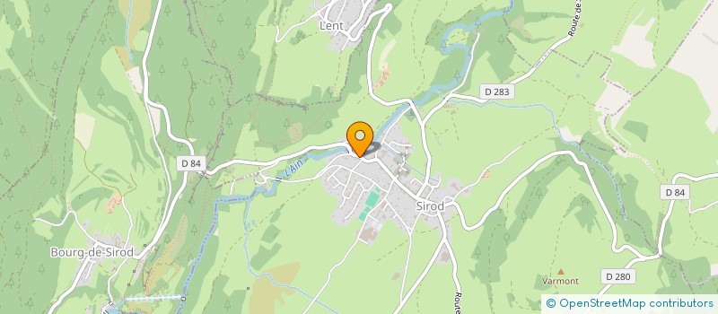 localisation de l'entreprise SERGETTE  SIROD