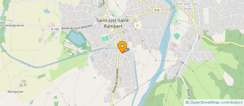 localisation de l'entreprise SERGI-TECHNOLOGIE  SAINT-JUST-SAINT-RAMBERT