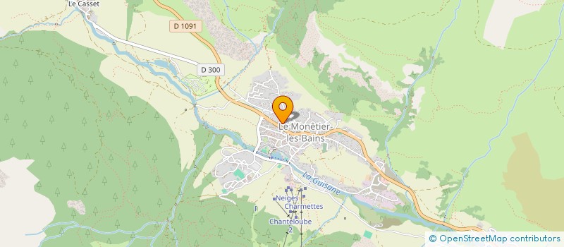 localisation de l'entreprise SERGIM à LE MONETIER-LES-BAINS