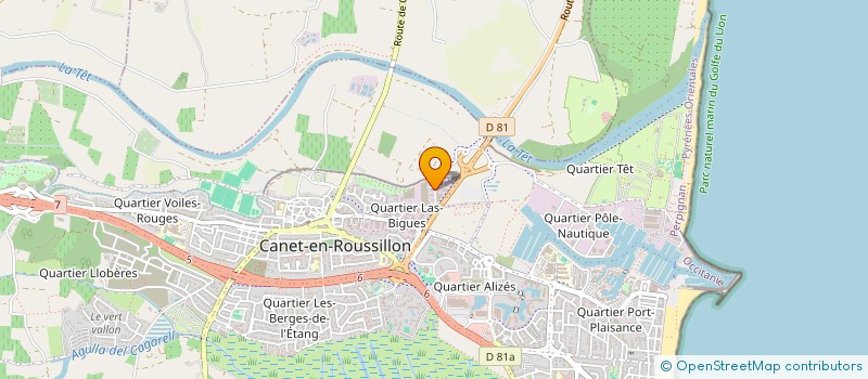 localisation de l'entreprise SERGIO CONSTRUCTION  CANET-EN-ROUSSILLON