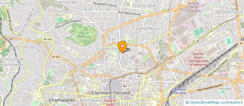 localisation de l'entreprise SERGIO'S  CLERMONT-FERRAND