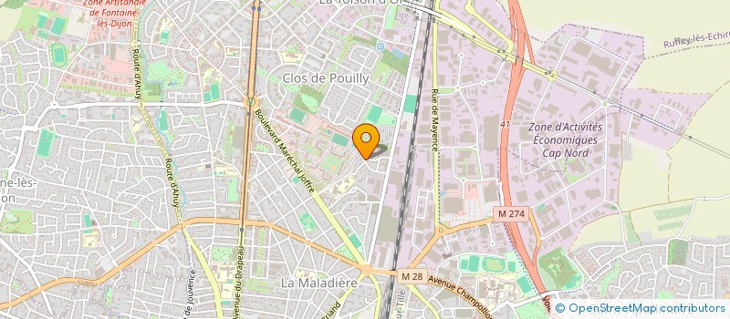 localisation de l'entreprise SERGIS à DIJON