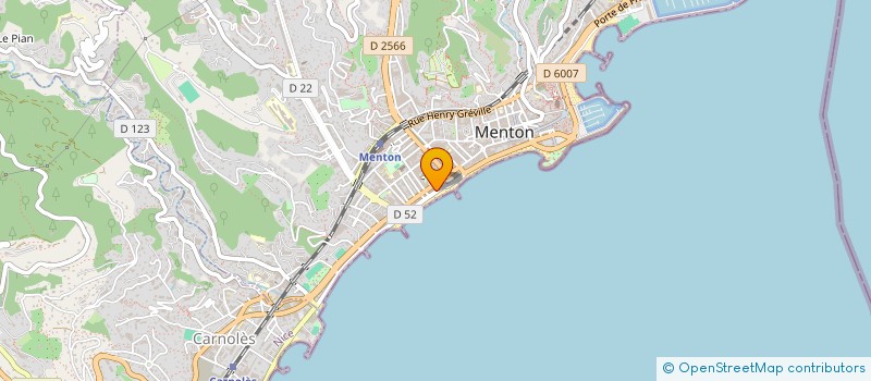 localisation de l'entreprise SERH à MENTON